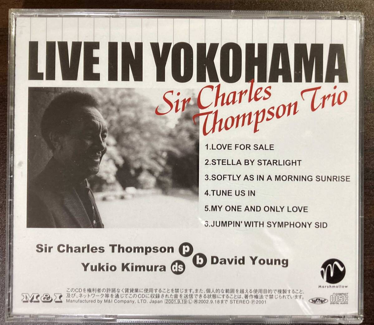 Sir Charles Thompson Trio / Live in Yokohama 中古CD　国内盤　帯付き_画像3