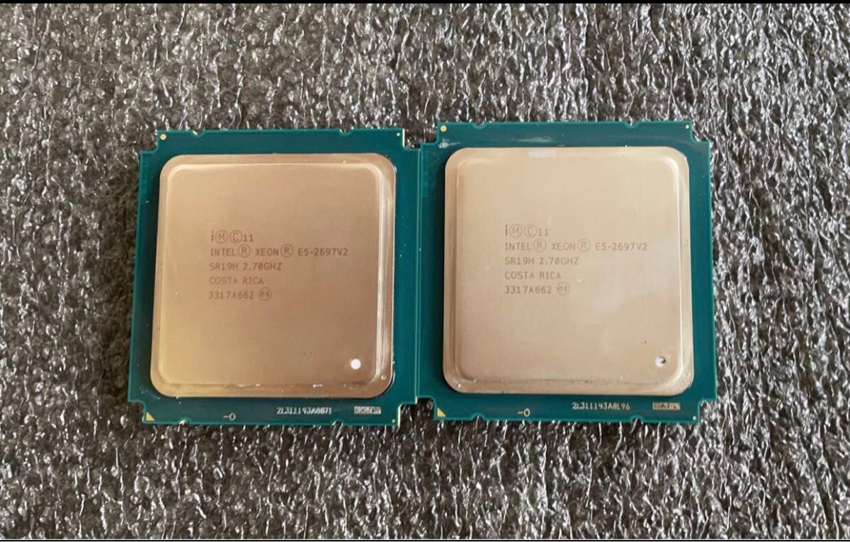 2個セット Intel Xeon E5-2697 v2 SR19H 12C 2.7GHz 正規完動品■@送料無料 LGA 2011