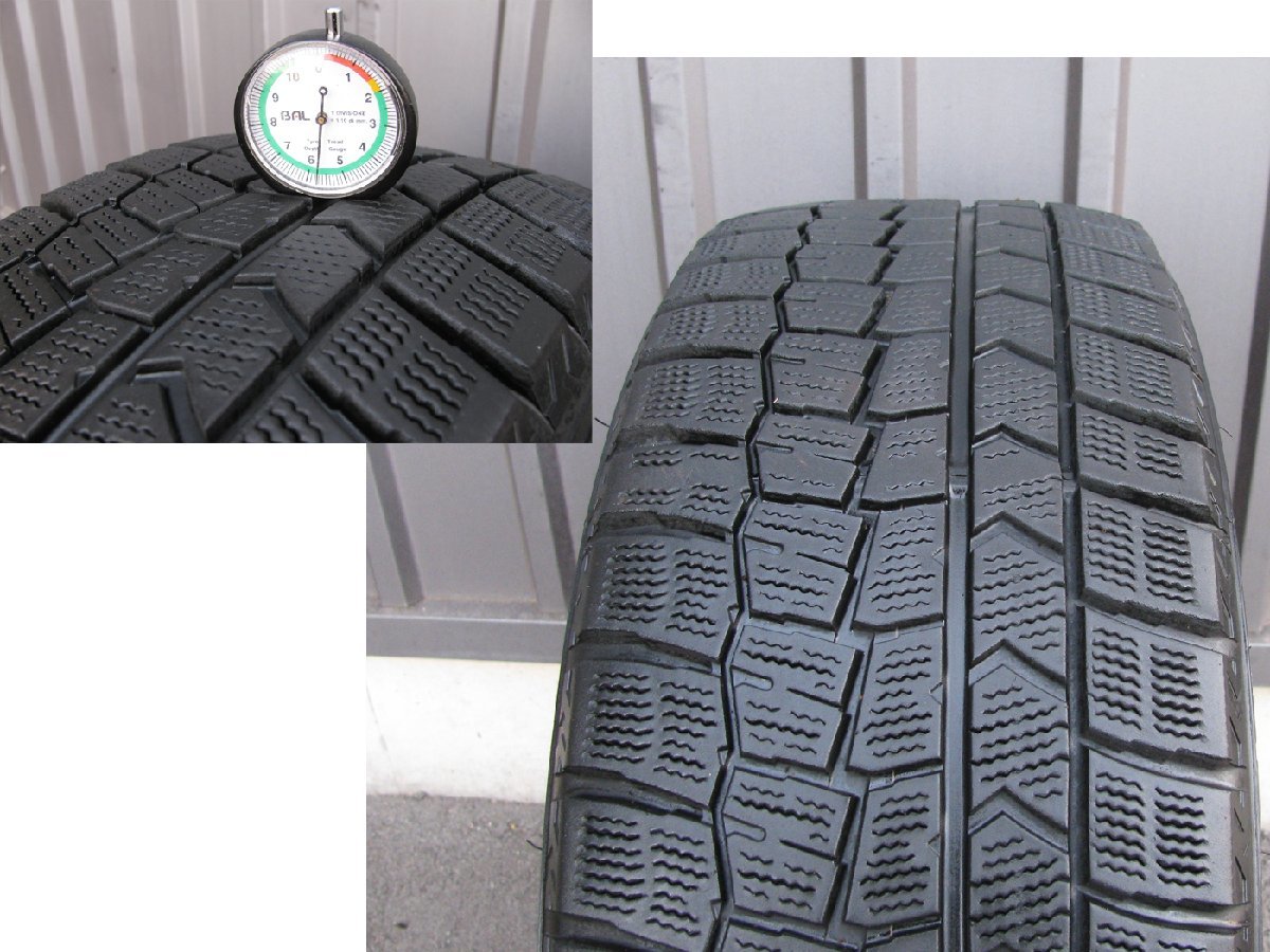 [107681-F]LEBEN 16インチホイール PCD114.3 5H +40 ダンロップ 2021年製 スタッドレス 205/55R16 リーフ オーリス ほか 関東送料4050円の画像8