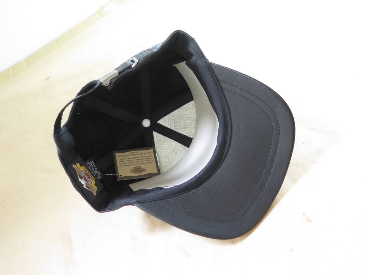 ◆◆ハーレー純正 V-ロッド レザーキャップ 帽子 革 皮 グッズ V-ROD 96007-02V 2022.7.11.67_画像6