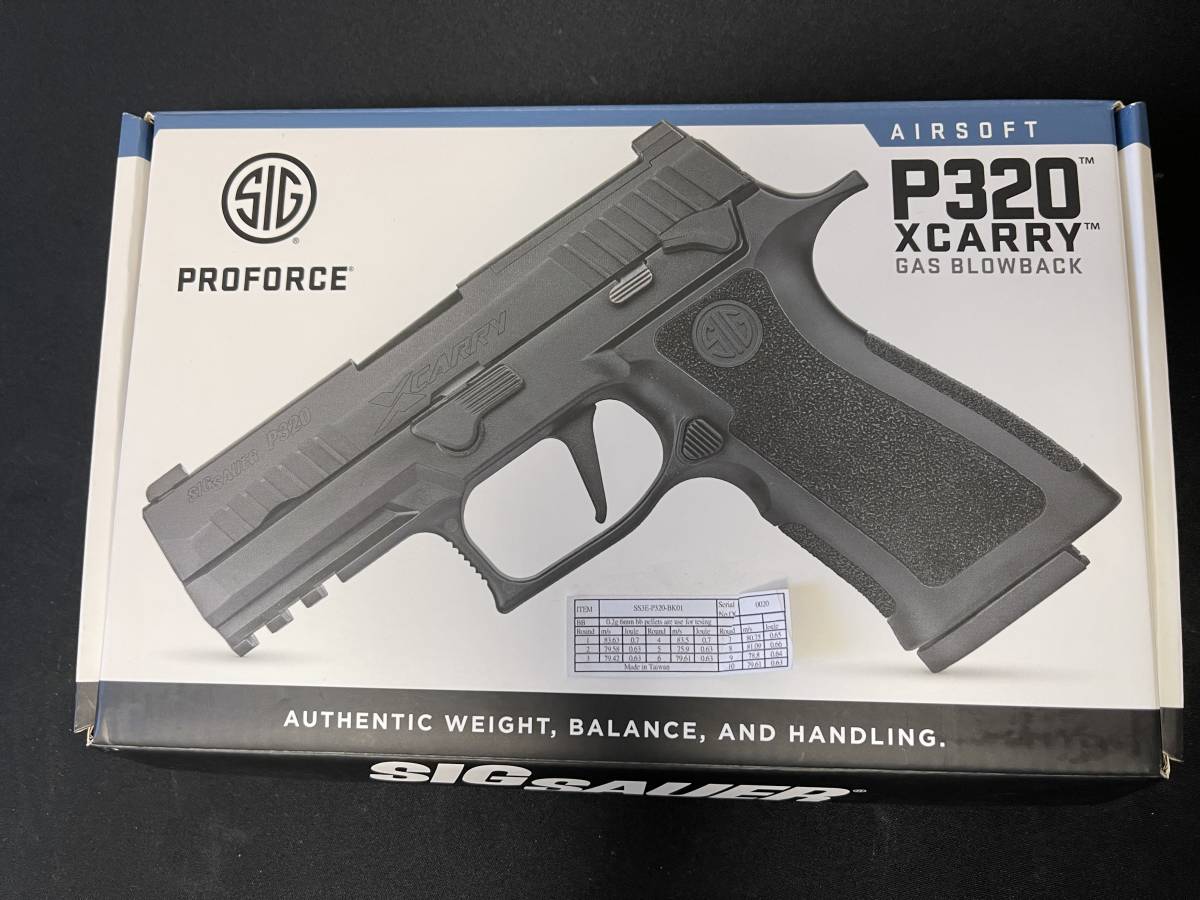 SIG AIR P320 XCARRY ガスブローバックガン_画像3