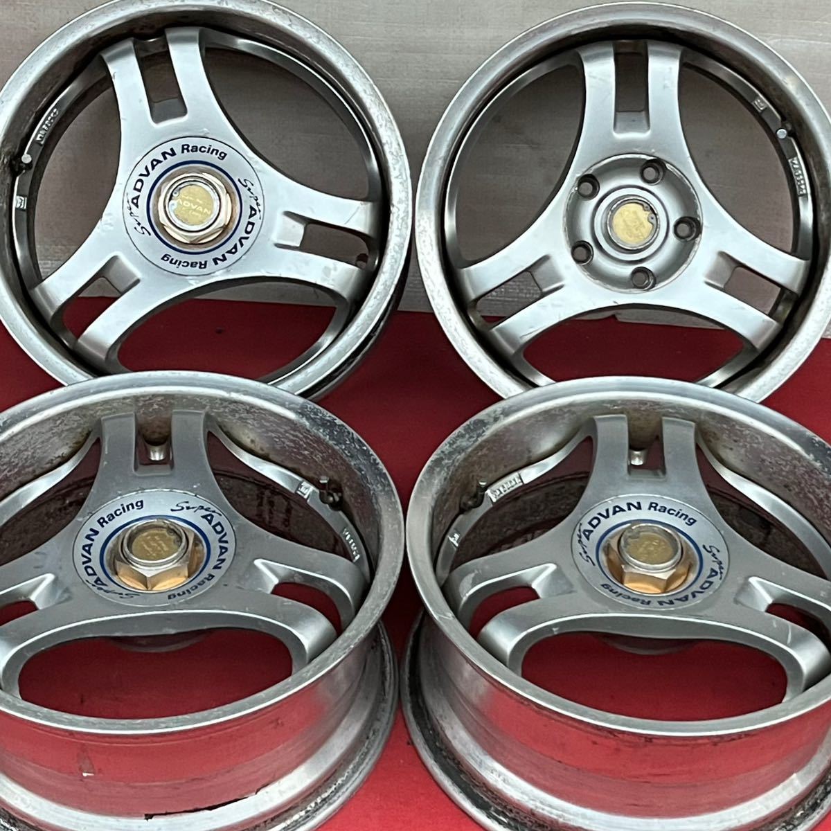 YOKOHAMA ヨコハマ SUPER ADVANRacing スーパーアドバンレーシング SA3R 16-1 16インチ×7J ＋25 PCD114.3 5穴中古アルミホイールのみ4本_画像1