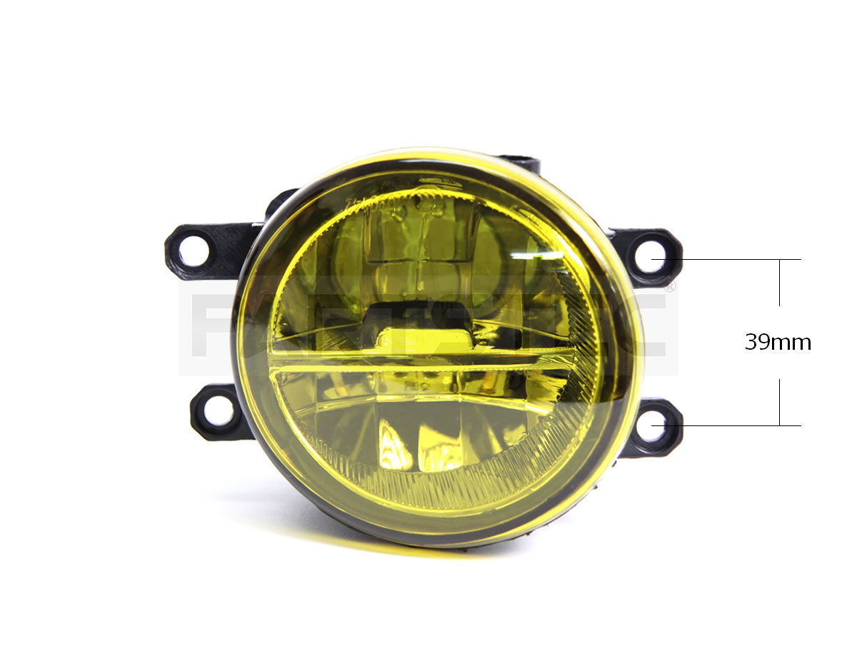 トヨタ C-HR ZYX10 NGX50 LED フォグ ランプ ユニット 左右セット H8 H11 H16 汎用 後付 社外品 黄色 イエロー BMW風 / 147-72_画像4