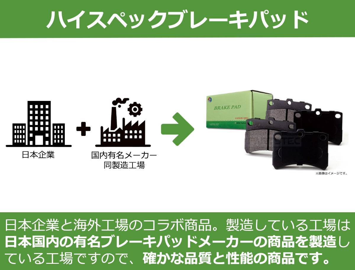 低ダスト フロント ブレーキパッド WILL VS ZZE129 ZZE127 日本製 グリス付 トヨタ 純正 交換 04465-12591 ディスク パッド * /154-71_画像4