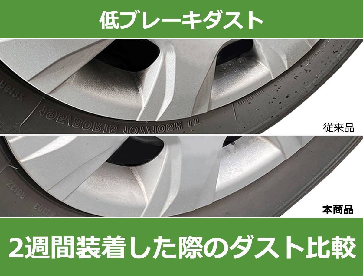 低ダスト フロント ブレーキパッド ホンダ フィット GD2 GD3 GD4 日本製 グリス付 純正 交換 45022-SAA-901 ディスクパッド * /154-9_画像2