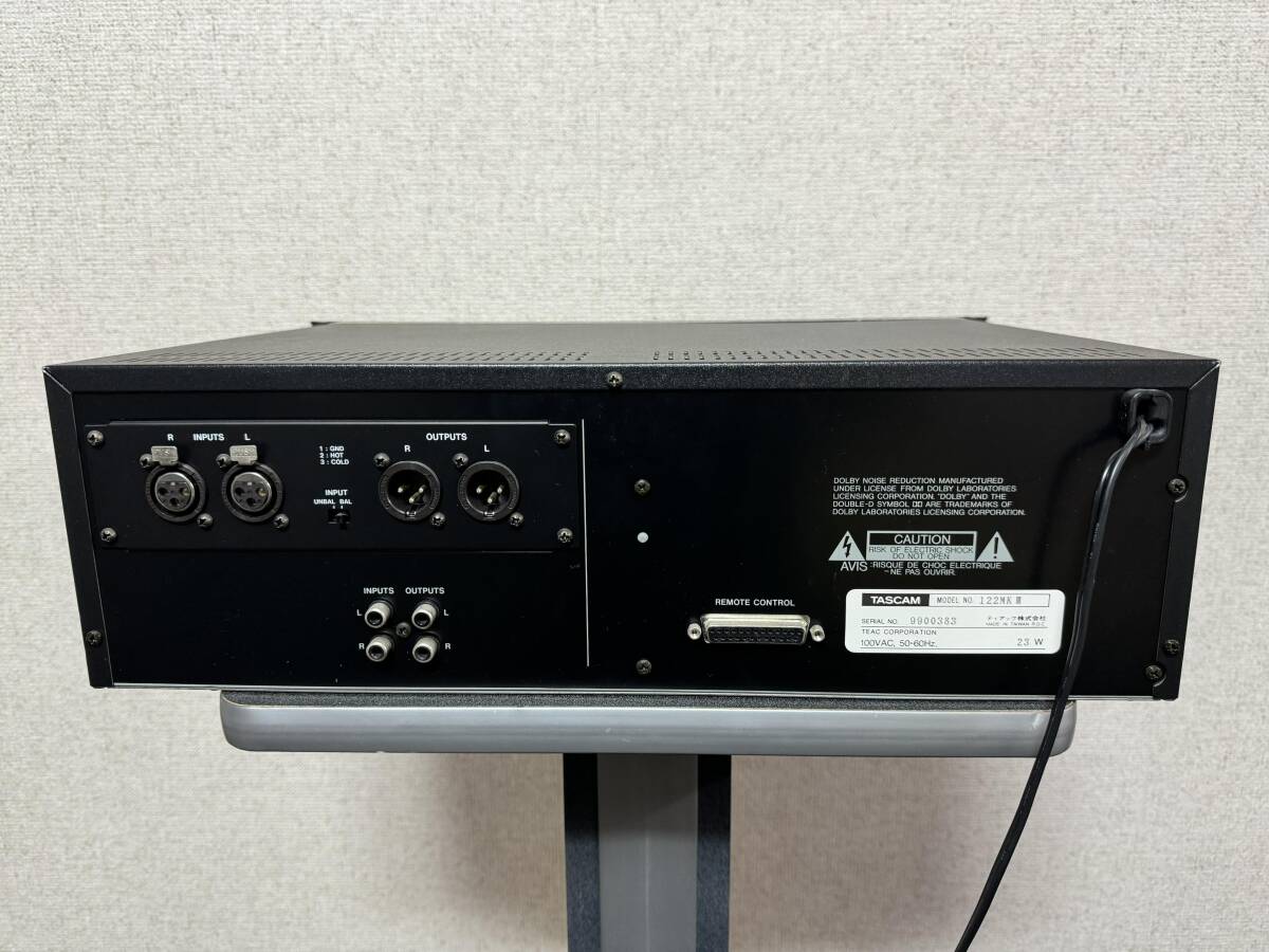 ★ジャンク★　TASCAM 122MKⅢ（122MK3）業務用カセットデッキ_画像5