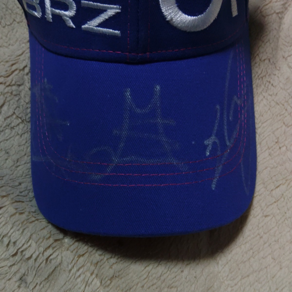  Subaru SUBARU Fuji Heavy Industries BRZ 1 times use as good as new CAP hat Impreza Legacy SUBARU Subaru autographed 