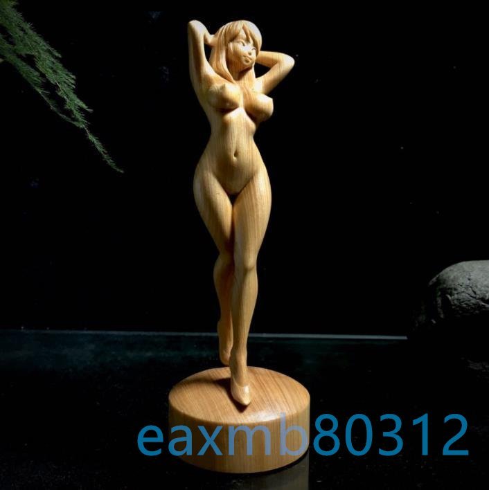 女神　ヌード　美少女 　裸婦像　女性像　彫刻工芸品　手作りデザイン　文遊びの手　置物_画像1