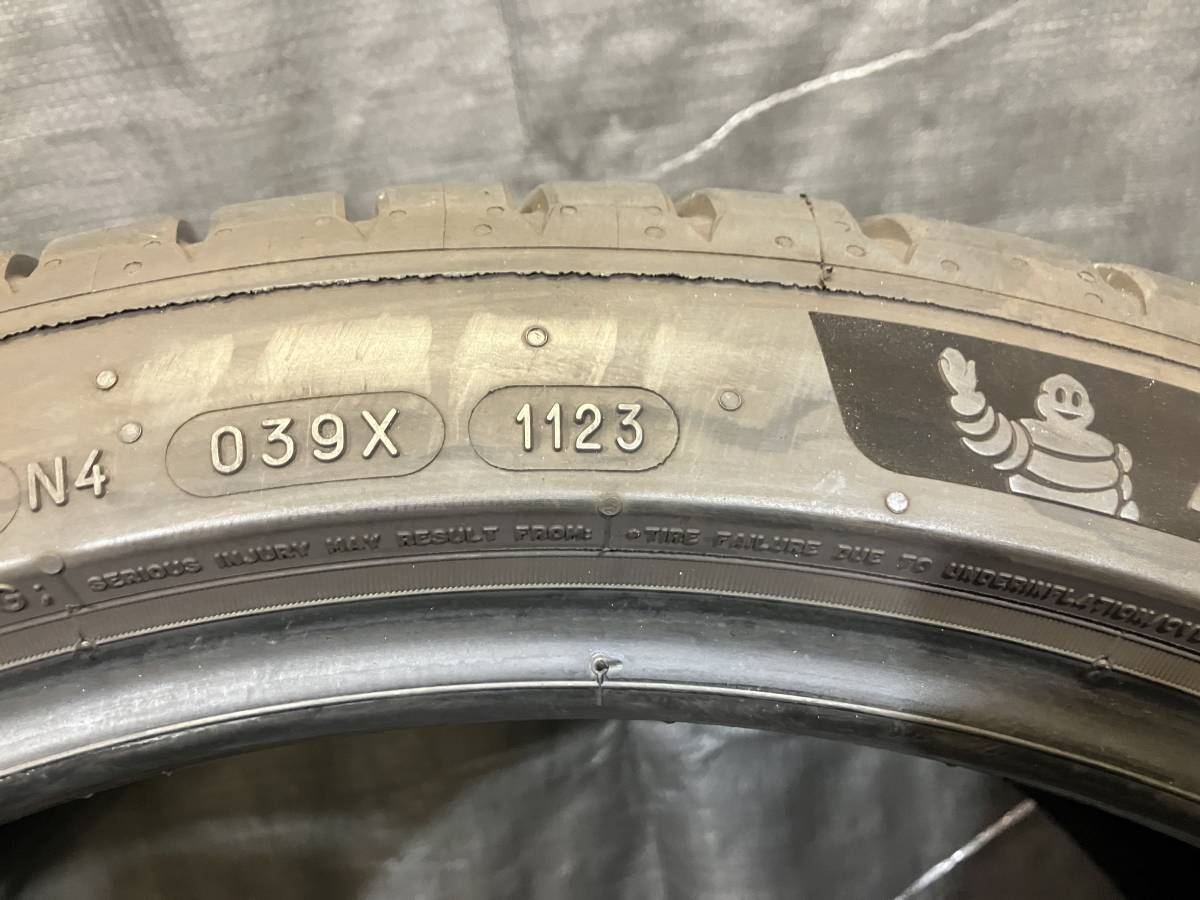 極上品 ミシュラン 255/35R19 PILOT SPORT5 2本セット 2023年製 バリ溝 中古タイヤ 255/35-19 IS マークX WRX Cクラス SL など_画像7