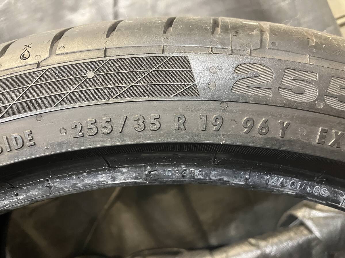 バリ溝 コンチネンタル 255/35R19 CSC5 SSR MOE 2本セット 中古タイヤ 2019年製 255/35-19 ベンツ Cクラス Eクラス CLA CLS_画像6