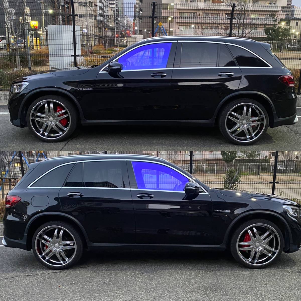 売切 検R7.9 GLC63 AMG 後期 W253 YouTube Netflix 地デジ 4WD 22インチ FORGIATO AMGサウンド ゴースト3面 サンルーフ 赤黒シート GLC220dの画像3