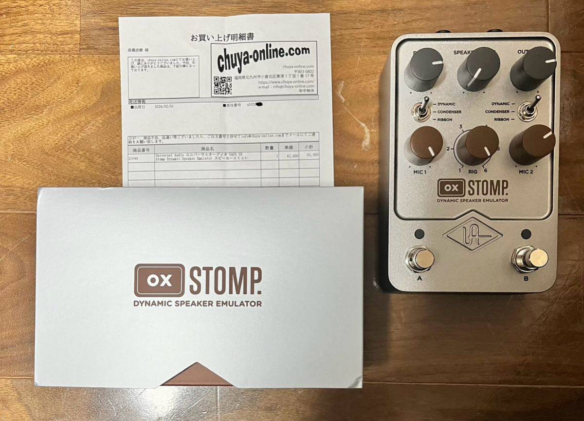 5000円オフクーポン2/11まで UNIVERSAL AUDIO OX STOMP 送料込み_画像1