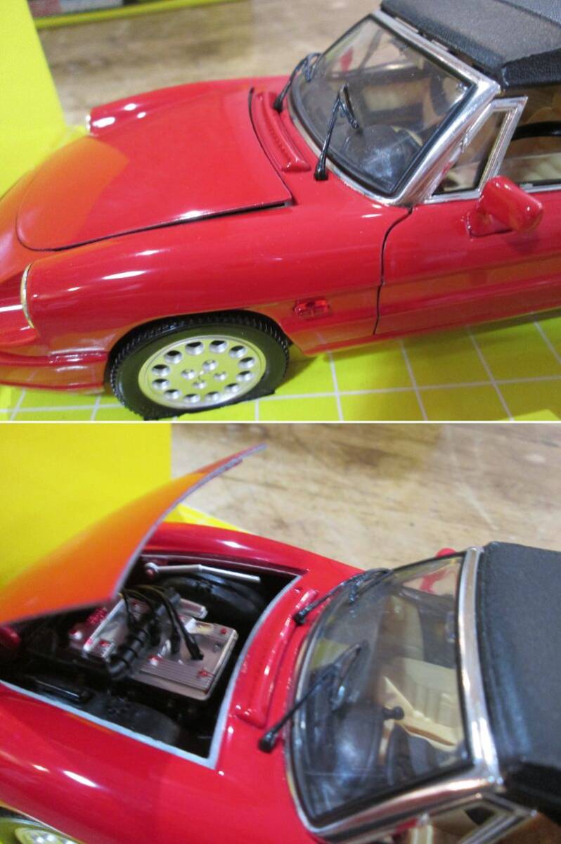 ★0226★箱に汚れ★京商 1/18 Jouef evolution Alfa Romeo Spider Red アルファロメオ スパイダー レッド ピニンファリーナ イタリア製★_画像4