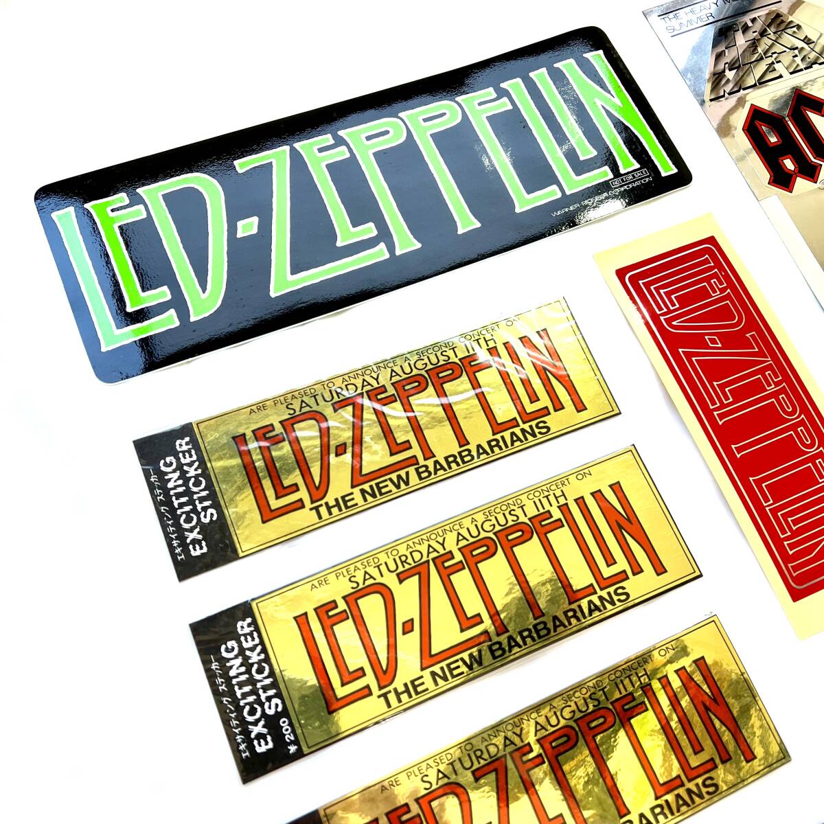 ステッカー シール レッドツェッペリン 40年前 1980年代前半 当時物 非売品 レア LedZeppelin ロックバンド