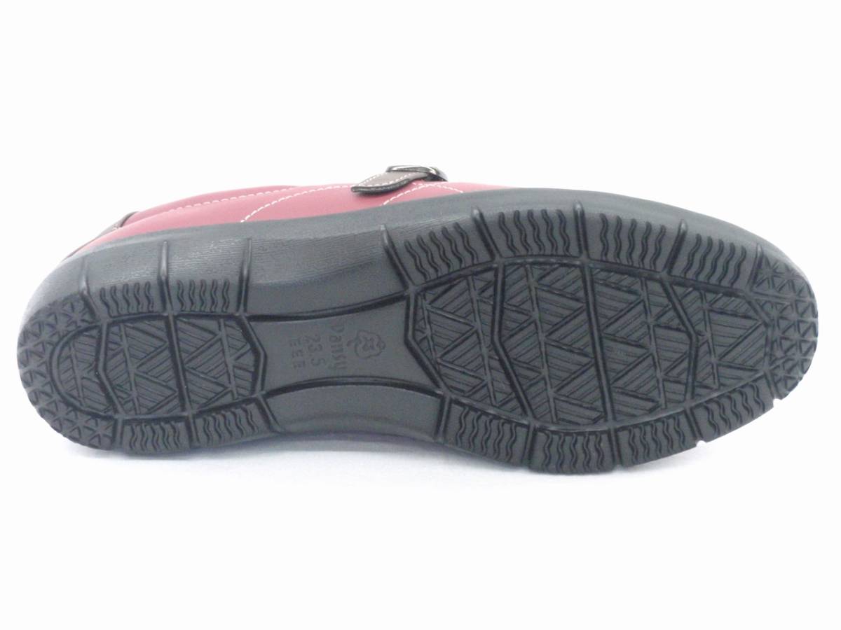 Pansy анютины глазки 4760 красный 24.5cm легкий повседневная обувь туфли без застежки обувь 