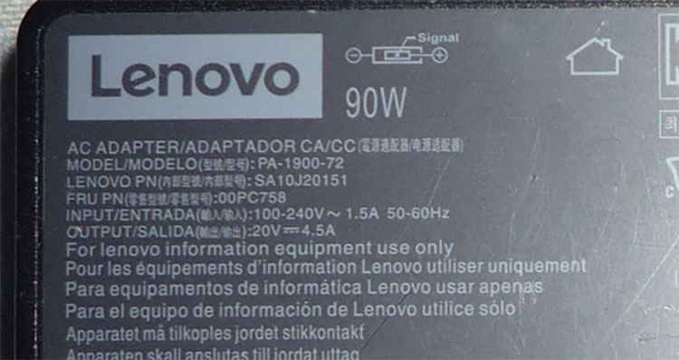 Lenovo 90W ACアダプター PA-1900-72_画像3