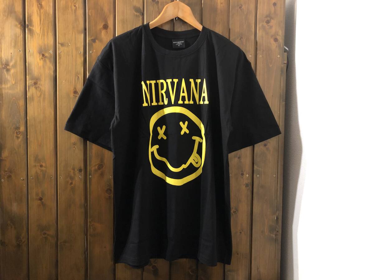 新品●ニルヴァーナ　スマイル　プリントTシャツ［XL］●グランジ/オルタナティヴ/ロックバンド/カートコバーン_画像1