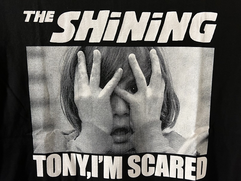 新品●シャイニング TONY, I'M SCARED プリントTシャツ［L］●ジャックニコルソン/スタンリーキューブリック/小説/ホラー映画/SHININGの画像2