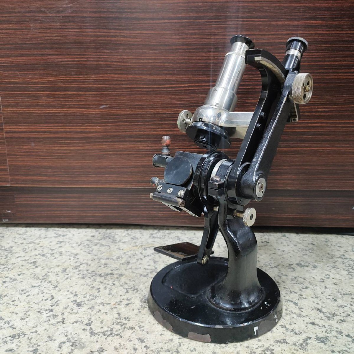 CARL ZEISS JENA microscope GERMANY Germany Karl * zeiss store furniture old tool interior antique Showa Retro 