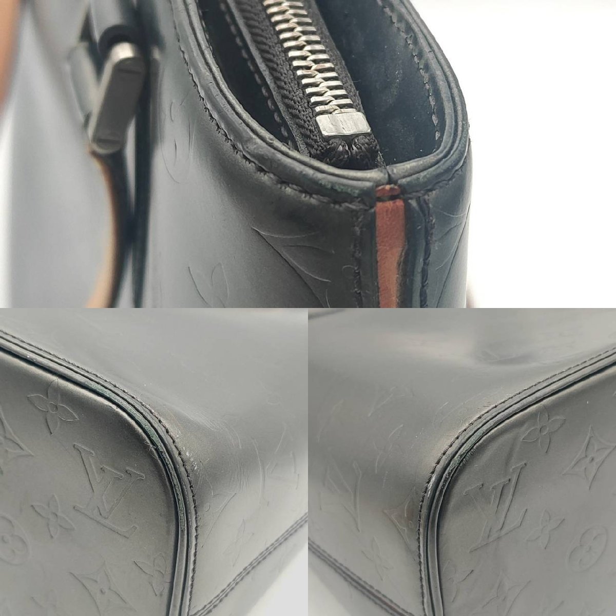 LOUIS VUITTON ルイヴィトン モノグラムマット ストックトン M55112 保存袋 ハンドバッグ トートバッグ ショルダーバッグ 肩掛け_画像8