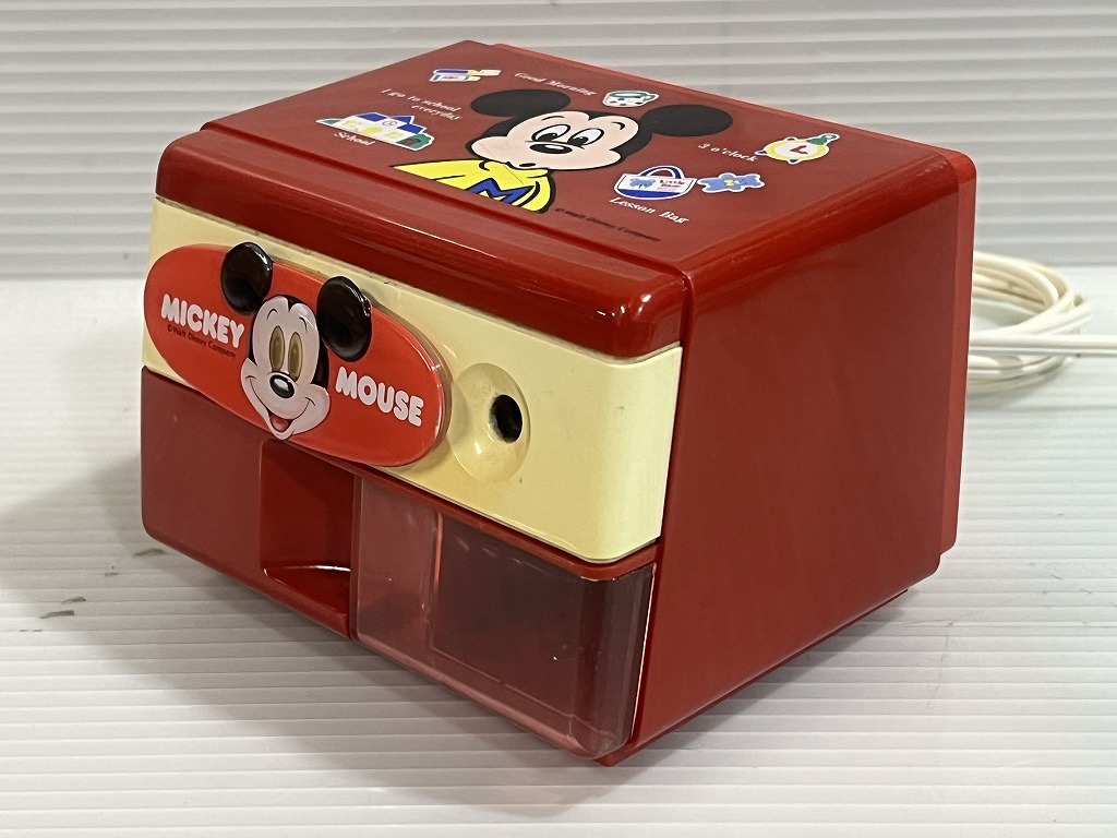 * Mitsubishi Mickey Mouse pencil sharpener vessel electric sharpener ES-30 Disney *