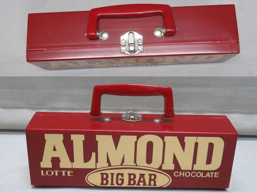 ●非売品 昭和レトロ ロッテ アーモンドビッグバー チョコレート ALMOND BIG BAR タウンケース＆ペンケース 3点セット 懸賞品 当時物●_画像4