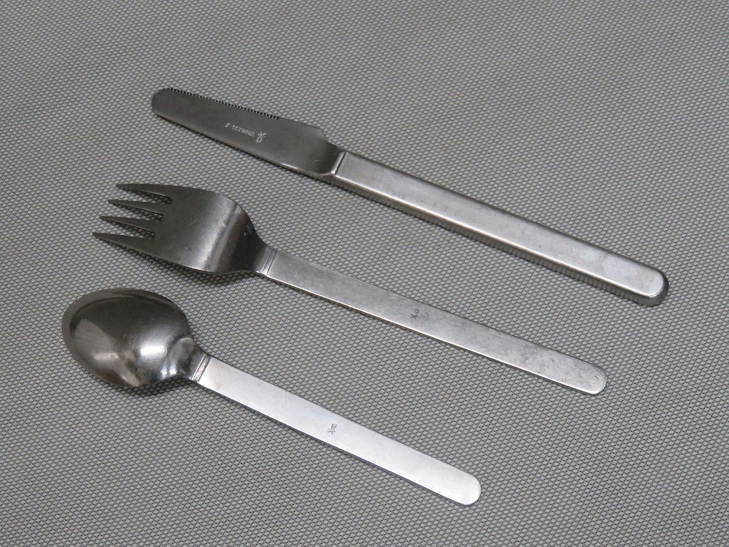 *JAL Japan Air Lines cutlery 3 point set knife fork Pooh n Marcia n*