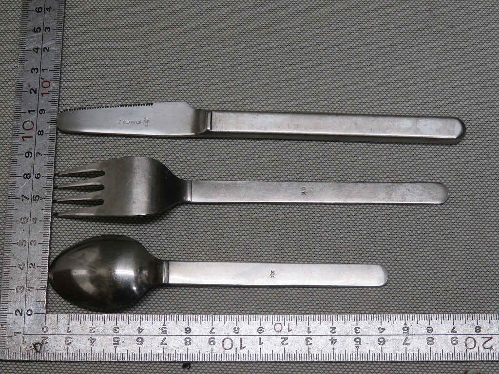 *JAL Japan Air Lines cutlery 3 point set knife fork Pooh n Marcia n*