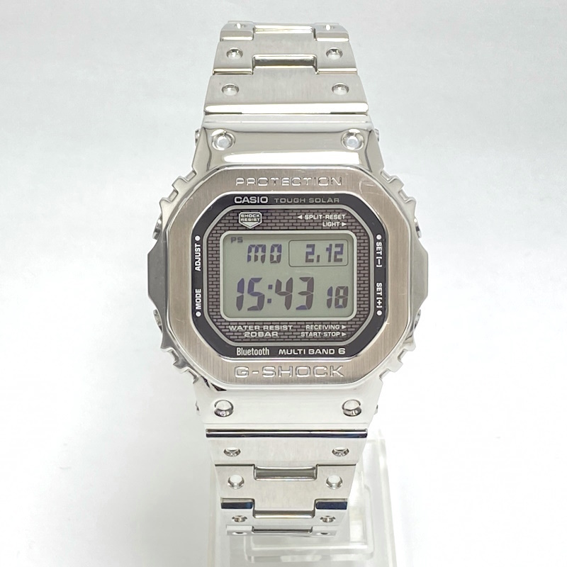 カシオ G-SHOCK フルメタル GMW-B5000D-1ER Buletooth モバイルリンク ソーラー電波 腕時計【中古】【程度A-】【良品】