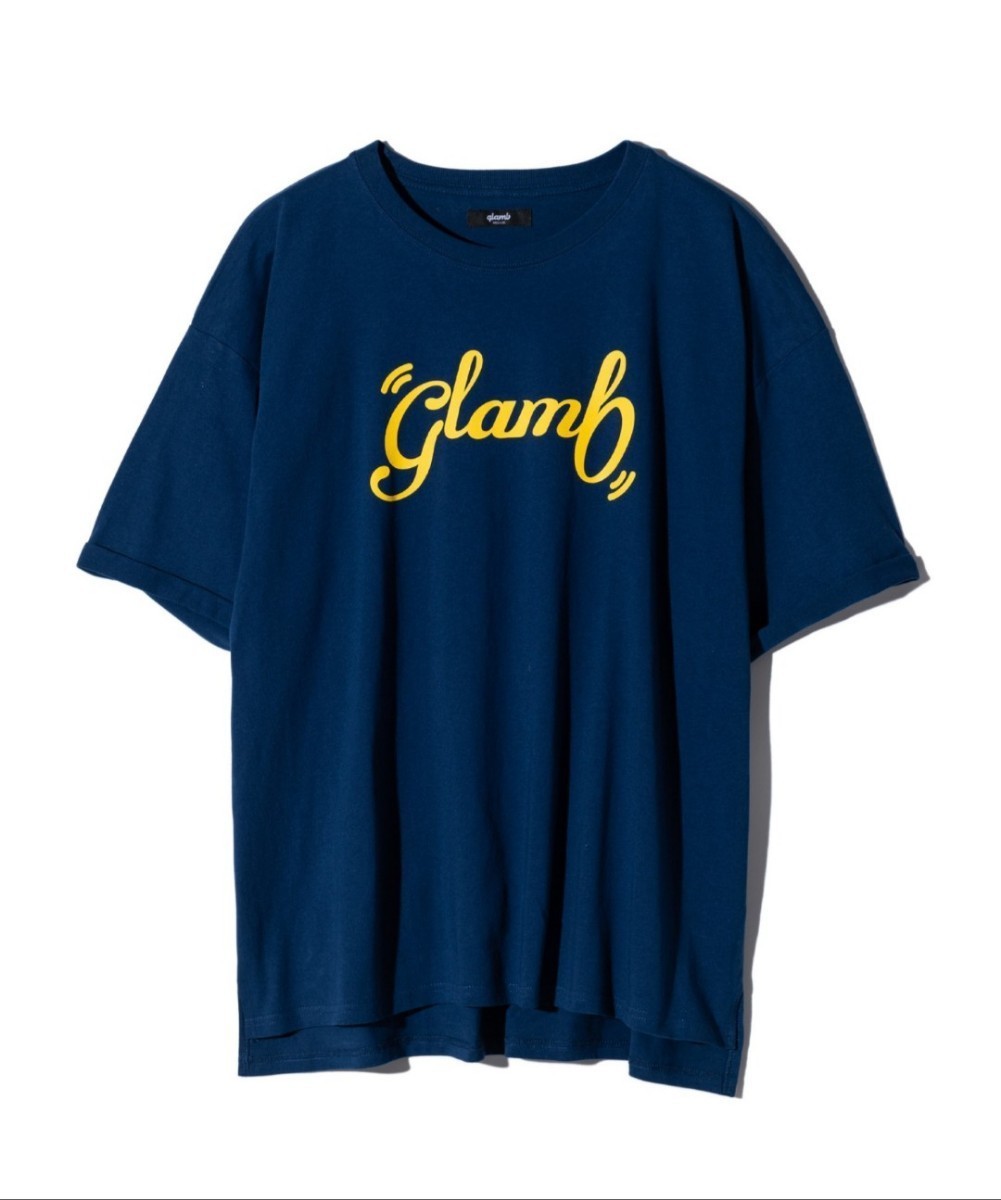 新作 glamb グラム Spin Logo T-shirts / スピンロゴＴシャツ Sサイズ ブルー 新品未使用