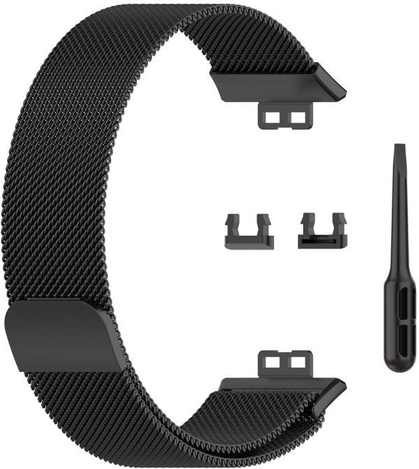 HUAWEI Huawei Watch FIT for exchange band belt flexible . ventilation. is good made of stainless steel loop! magnet lock ( black ) E312