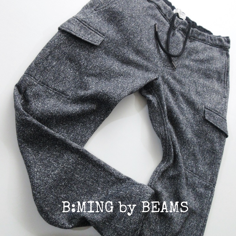 【B:MING by BEAMS ビーミングバイビームス】カーゴパンツ ホームスパン イージーパンツ!!_画像1