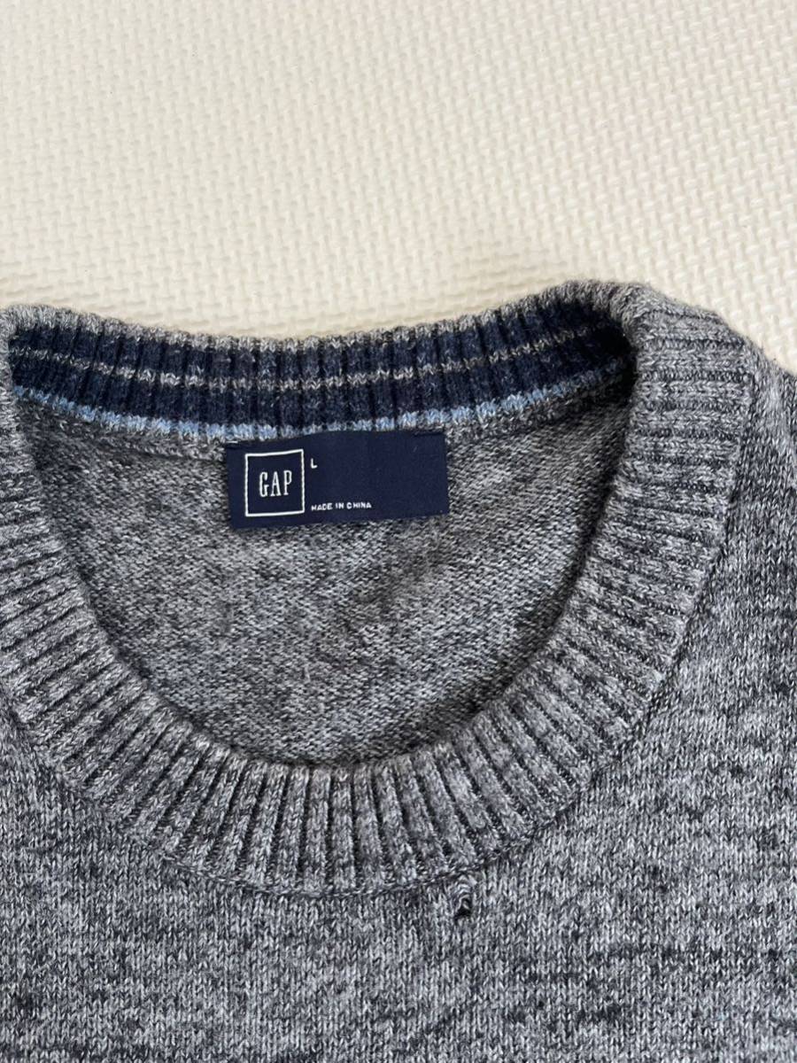 GAP свитер серый вязаный L