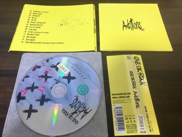 Ambitions 　ONE OK ROCK　CD　アルバム　ワンオク　ワンオクロック 即決　送料200円　223_画像1