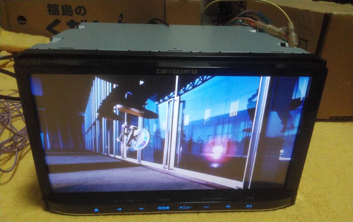 AVIC-MRZ09 ★ carrozzeria メモリーナビ　　Bluetooth 7V型ワイド VGA地デジ　av一体型　　★★★_DVDvideo作動中。