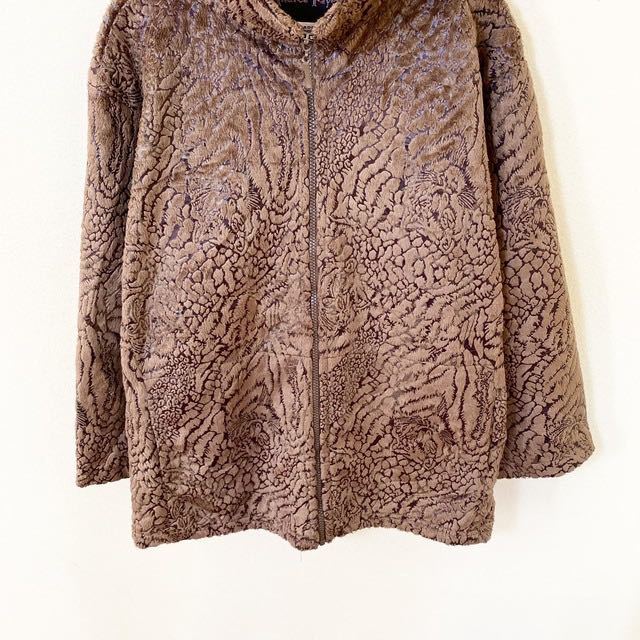 USA製　Andrea Faye Design Fleece jacket 古着　フリース　フリースジャケット ジップアップ 古着卸_画像5