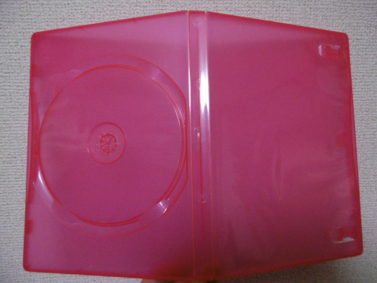 ◆23H◆DVDトールケース 1枚収納タイプ 14mm ピンク透明 2308-11-02_画像3
