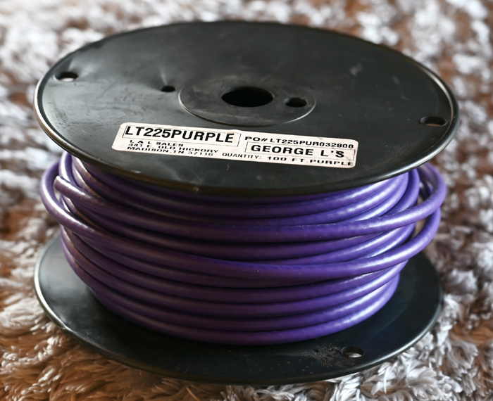  George L s гитара кабель GeorgeL\'s Ls 225 Purple продается куском 3m