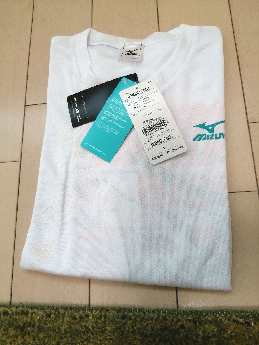 MIZUNO　大阪マラソンTシャツ　白　L