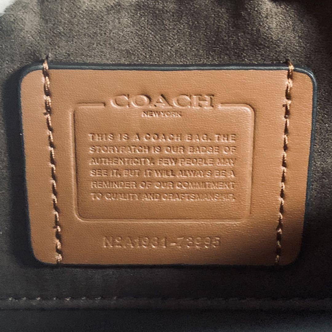 【新品】 COACH コーチ タビー ショルダーバッグ レザ ー ブラック 黒_画像8