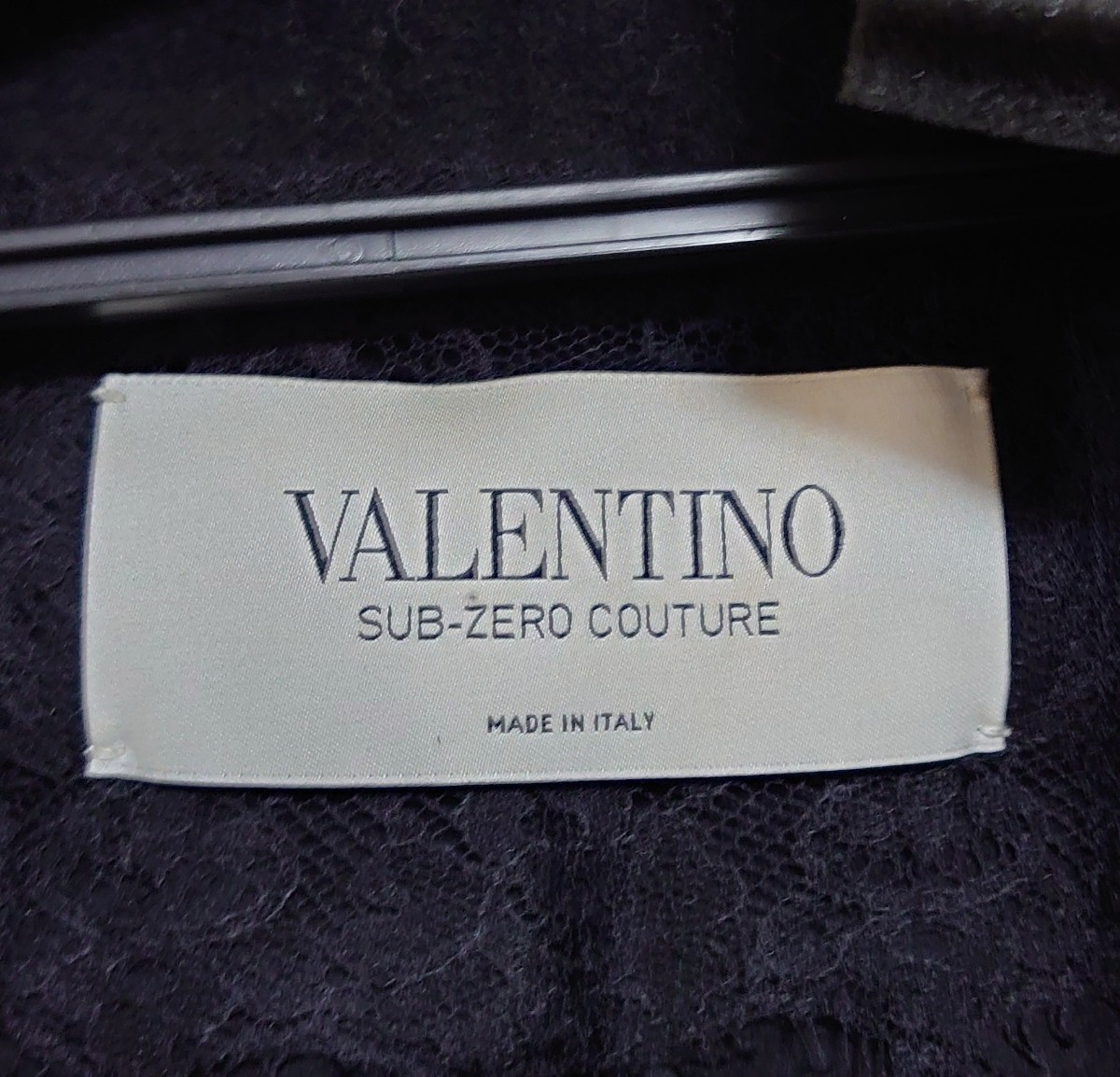 VALENTINO レース ダウンジャケット SUB‐ZERO COUTURE ブラック