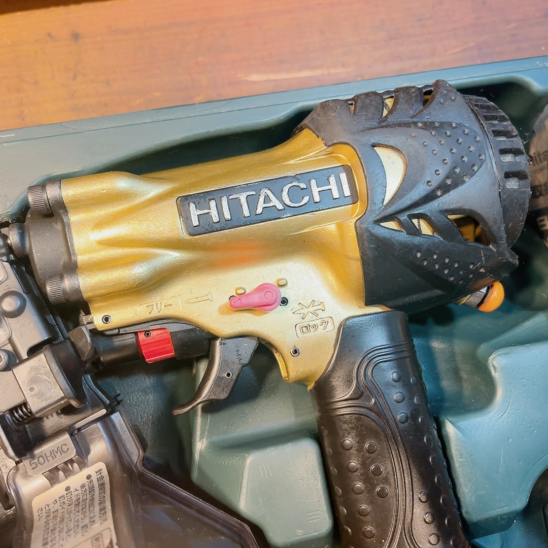 7日保証・整備済】消耗部品多数交換 日立 HIKOKI 50mm 高圧 釘 7日保証・整備済】消耗部品多数交換 日立 HIKOKI 50mm 高圧 釘