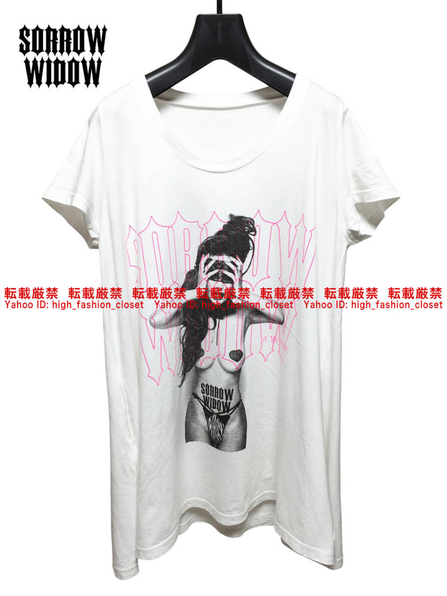 【送料無料】美品 Moonage Devilment Lady's SORROW WIDOW BIG-Tシャツ moon age devilmentムーンエイジデビルメントmad清春 ビッグTシャツ_絶対に注意事項をお読み下さい。