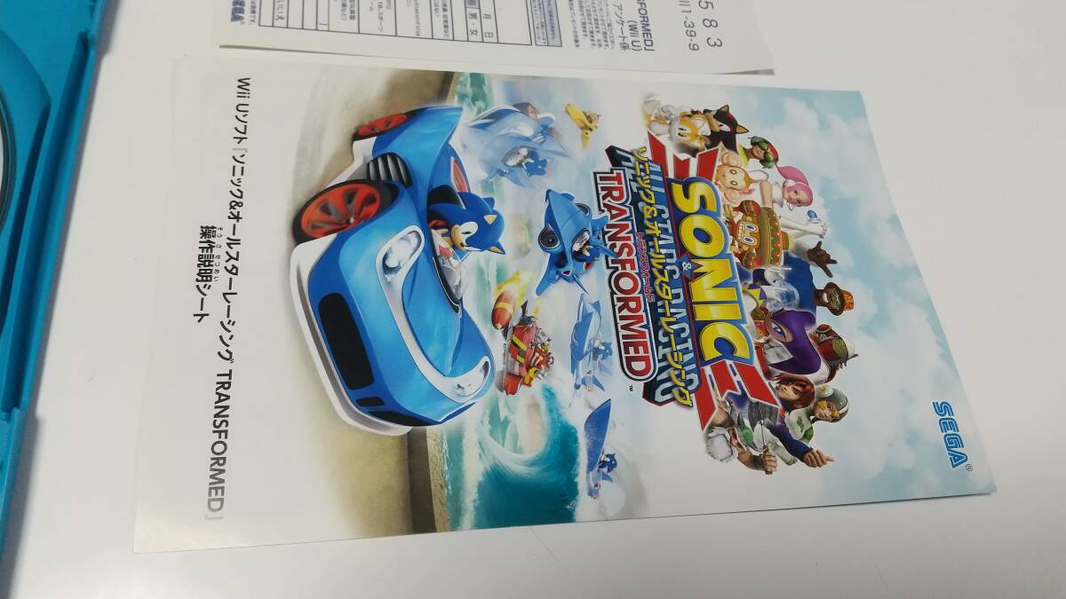 ●WiiU　ソニック&オールスターレーシング トランスフォームド　即決 ■■ まとめて送料値引き中 ■■_画像4