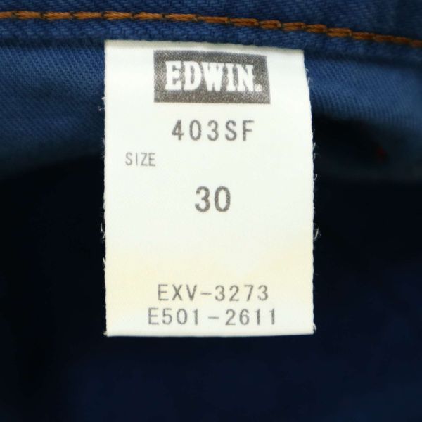 EDWIN エドウィン 403SF USED加工★ ウエスタン ストレート デニム パンツ ジーンズ Sz.30　メンズ 日本製　C4B00669_2#R_画像9