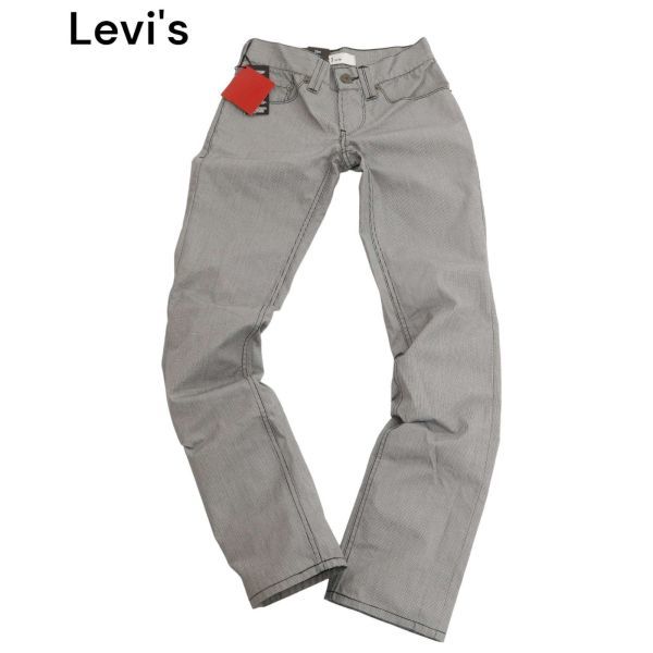 【新品 未使用】 Levi's 511 リーバイス EU511-0081 千鳥柄★ スリム ストレート パンツ Sz.28 メンズ グレー C4B00738_2#Rの画像1