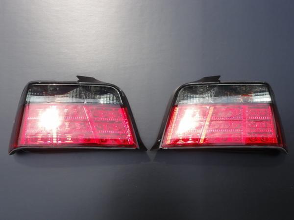 クリスタル LED テールライト テールランプ テール　 BMW　3シリーズ　E36 セダン　318i 320i 325i レッド スモーク_画像1
