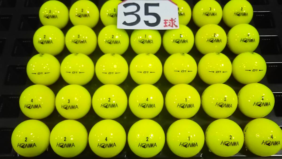 9441 S 本間ゴルフ HONMA（D1） ホンマ イエロー・20年モデル 35球の画像1