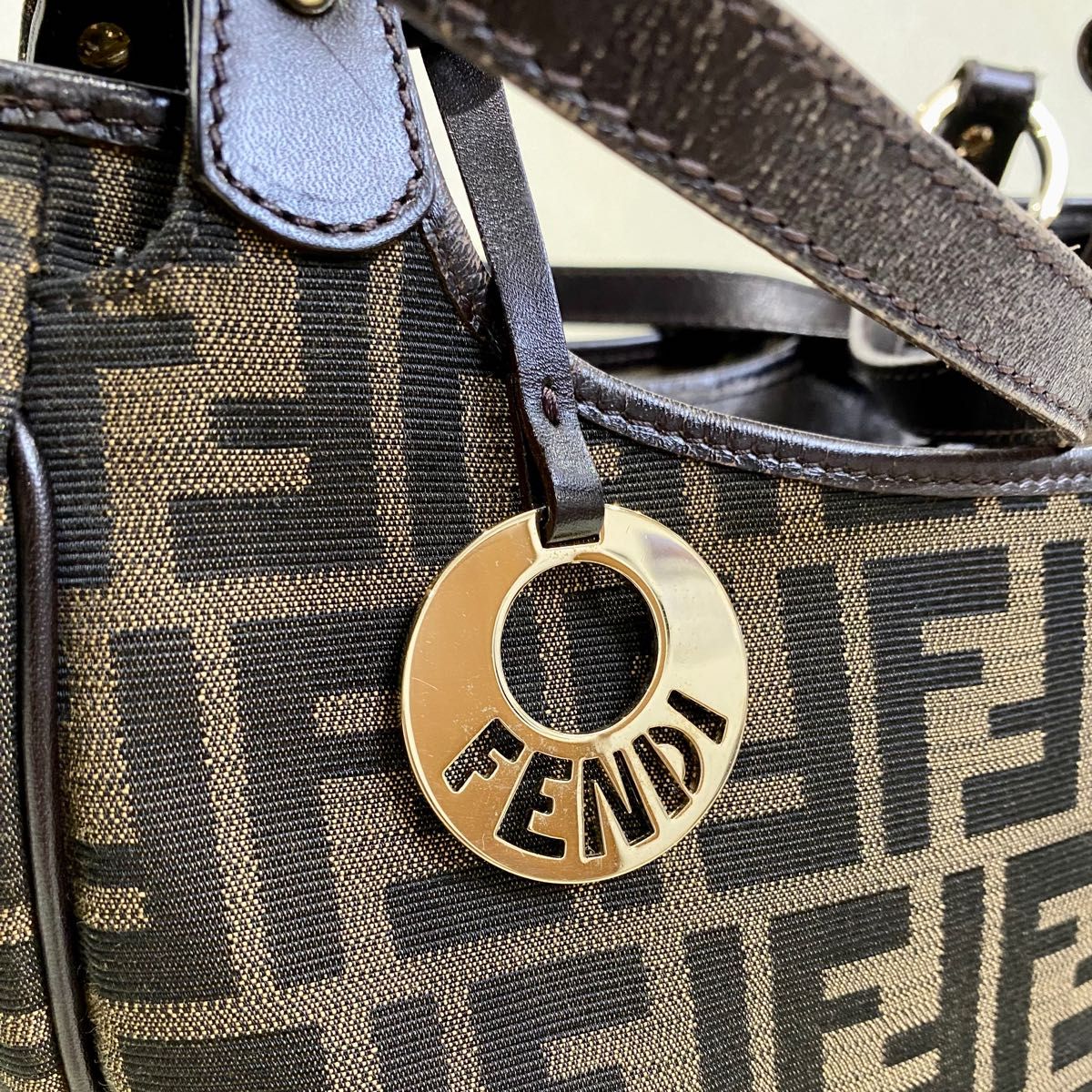 FENDI フェンディ ズッカ柄 トートバッグ ショルダーバッグ 8BH156 