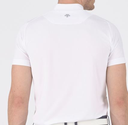 {2024 год весна лето } Srixon дизайн логотипа короткий рукав mok шея рубашка RGMXJA02 белый (LL)
